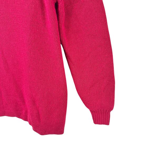 Peruvian Link Ebel cardigan sweater 100% alpaca bright red women’s one size - Picture 3 of 9